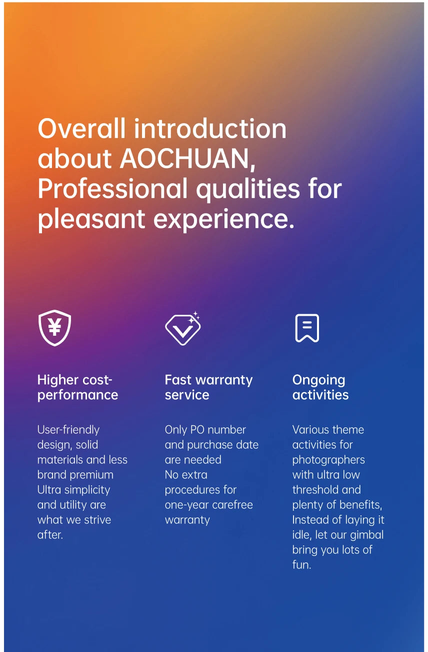 AOCHUAN 3-Axis Handheld Gimbal Stabilizer SmartXE for Smartphone for iPhone Android AI Face Tracking TikTok Vlog